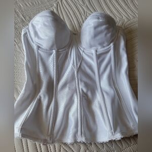 Dominique White Bustier Corset